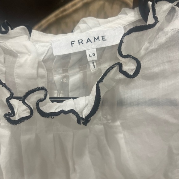 FRAME SHEER SLEEVELESS BLOUSE - Picture 5 of 10